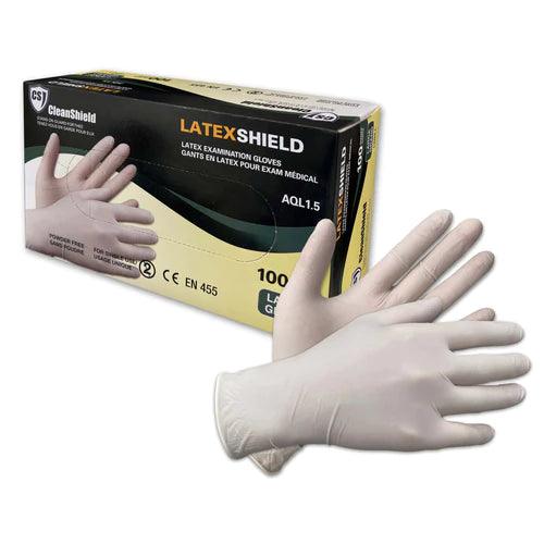 Latex Shield Examination Gloves